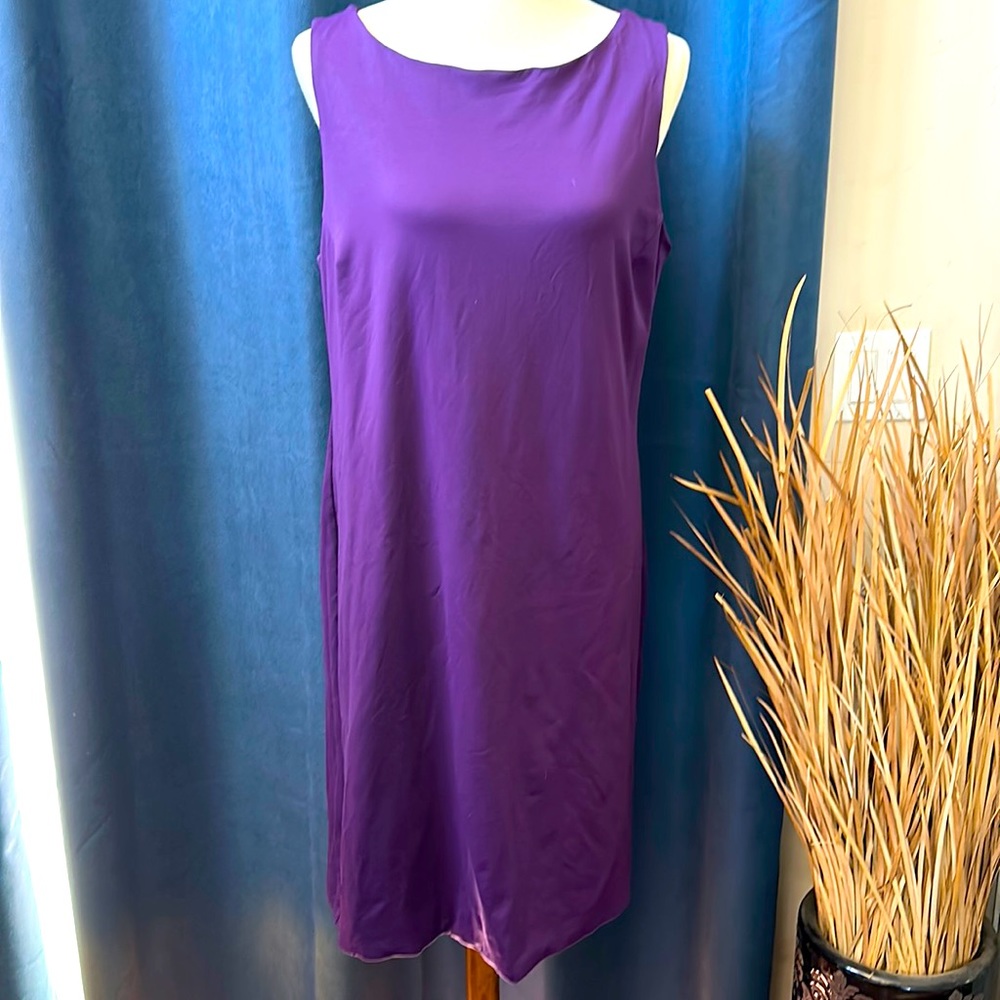 JudyP Sabrina Sleeveless Purple XL Dress EUC
